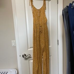 Mustard floral jumper